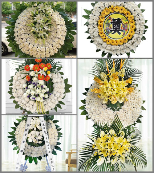 山东青岛平度市崔家集镇塔西坡村花圈速递