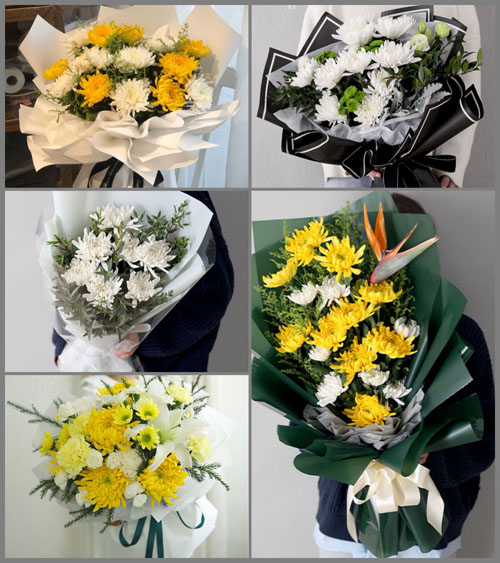 山东青岛平度市崔家集镇塔西坡村白事花束代送